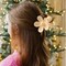 Flower Hair Clip Fabric Artificial Rose Flower Hairpin Barrette Brooch Headdress Bobby Pins Headwear Hair Accessories for wedding Party supplies(Rose Style;4.3 inches;6pcs)